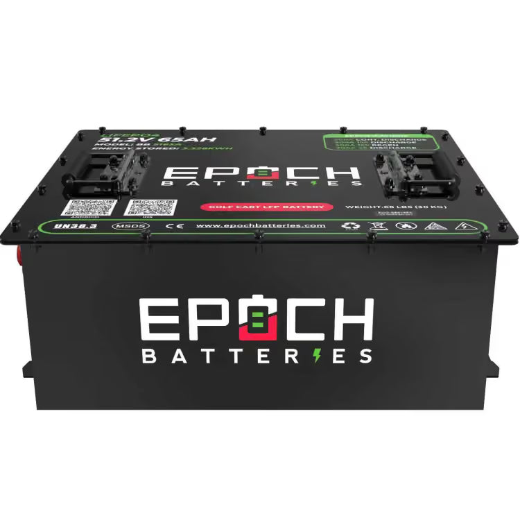 Epoch 48V 65Ah Golf Cart Battery Complete Kit - Lithium (LiFePO4)