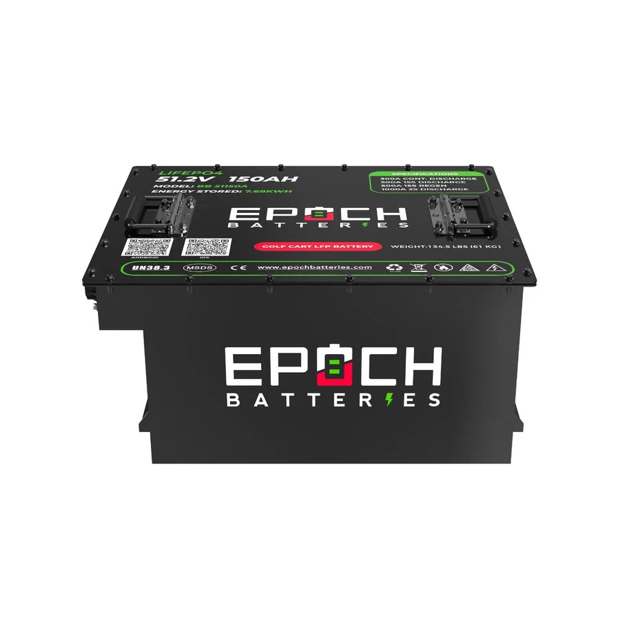 Epoch 48V 150Ah Golf Cart Battery Complete Kit - Lithium (LiFePO4)
