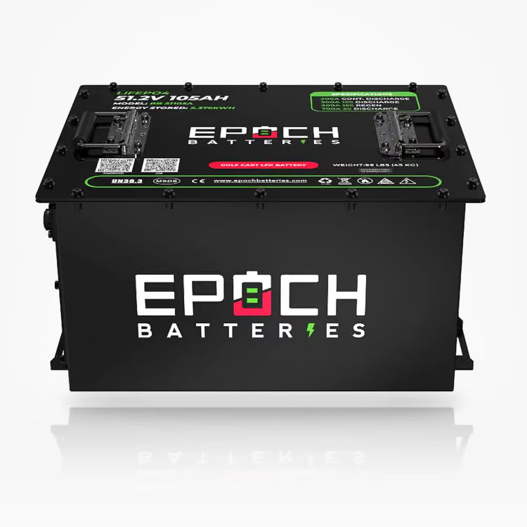 Epoch 48V 105Ah Golf Cart Battery Complete Kit - Lithium (LiFePO4)